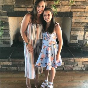 Blue with flowers B. Darlin dress